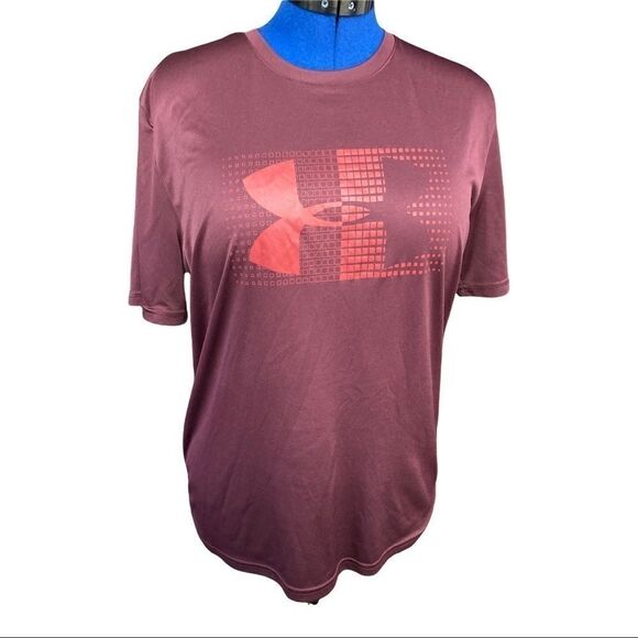 UNDER ARMOUR, Heatgear shirt, Loose, wine, Large - Picture 1 of 10